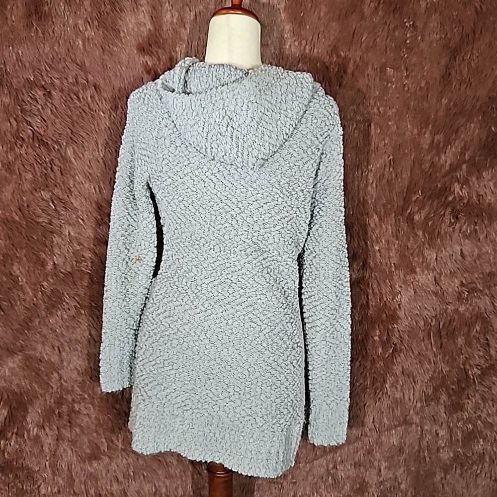 Elan Popcorn Hooded Pocket Long Pullover - Picture 5 of 8